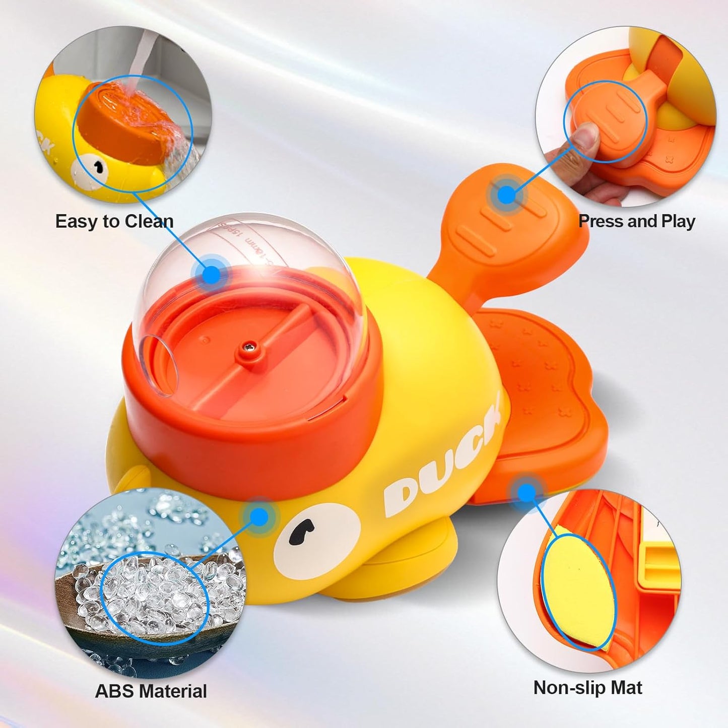 Interactive Dog Treat Dispenser Toy & Slow Feeder Dog Bowls - Duck-Shaped Puzzle Toy for Mental Stimulation, Adjustable Food Outlet for Small to Medium Cats and Dogs